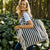 Hand Woven Stripe Tote Pelican
