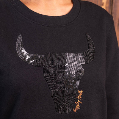 Glitzy Skull Sweat Dress Mamba