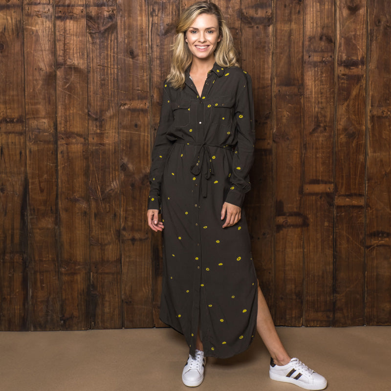 Gone Dotty Shirt Dress Fatigue