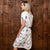 Abstract Nguni Shift Dress Pelican