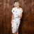 Abstract Nguni Shift Dress Pelican
