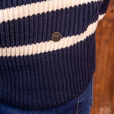 Coastal Quarter Zip Funnel Collar Midnight