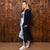 Cosy Moss Stitch Maxi Cardigan Midnight