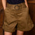Clifton High-Waisted Flared Short Olive