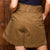 Clifton High-Waisted Flared Short Olive