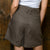 Clifton High-Waisted Flared Short Fatigue