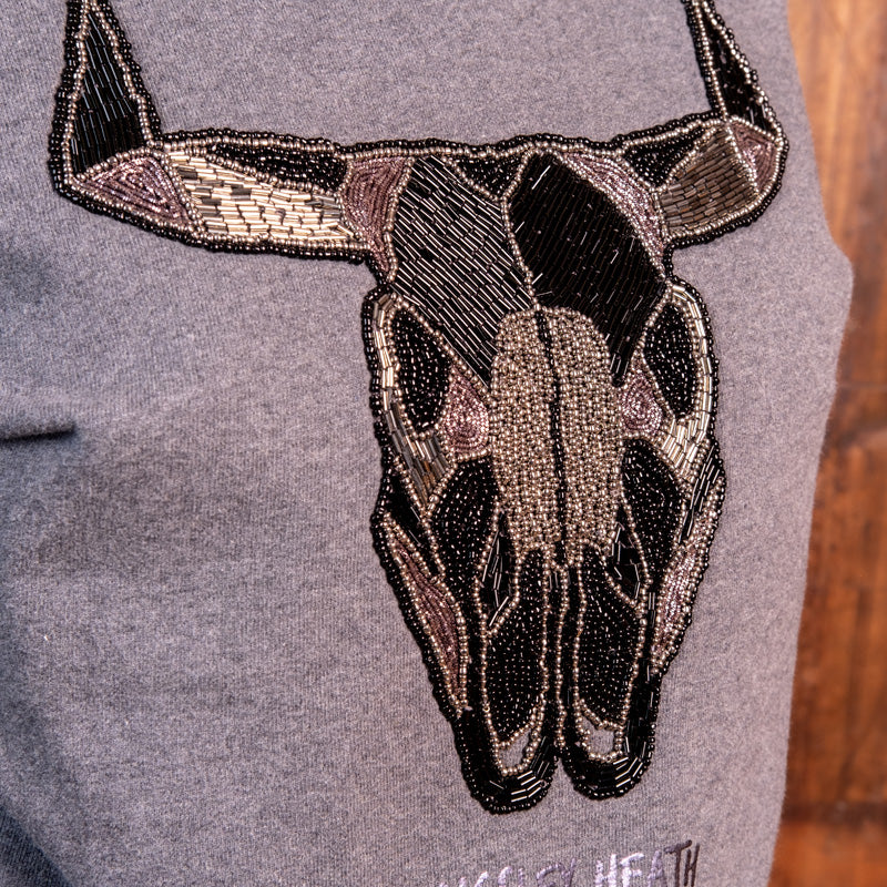 Glam Skull Pullover Sweatshirt Jackal