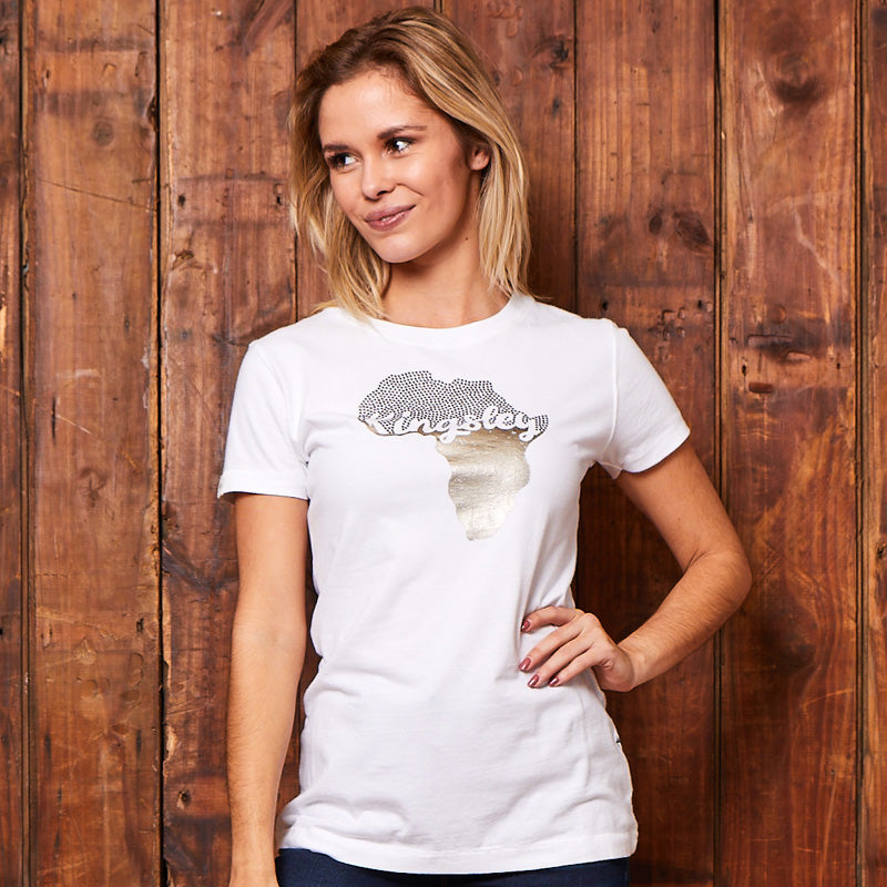 2 Tone Africa Slim Crew Tee Pelican