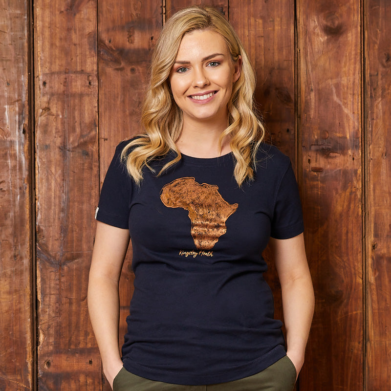 Foil Africa Slim Crew Tee Midnight