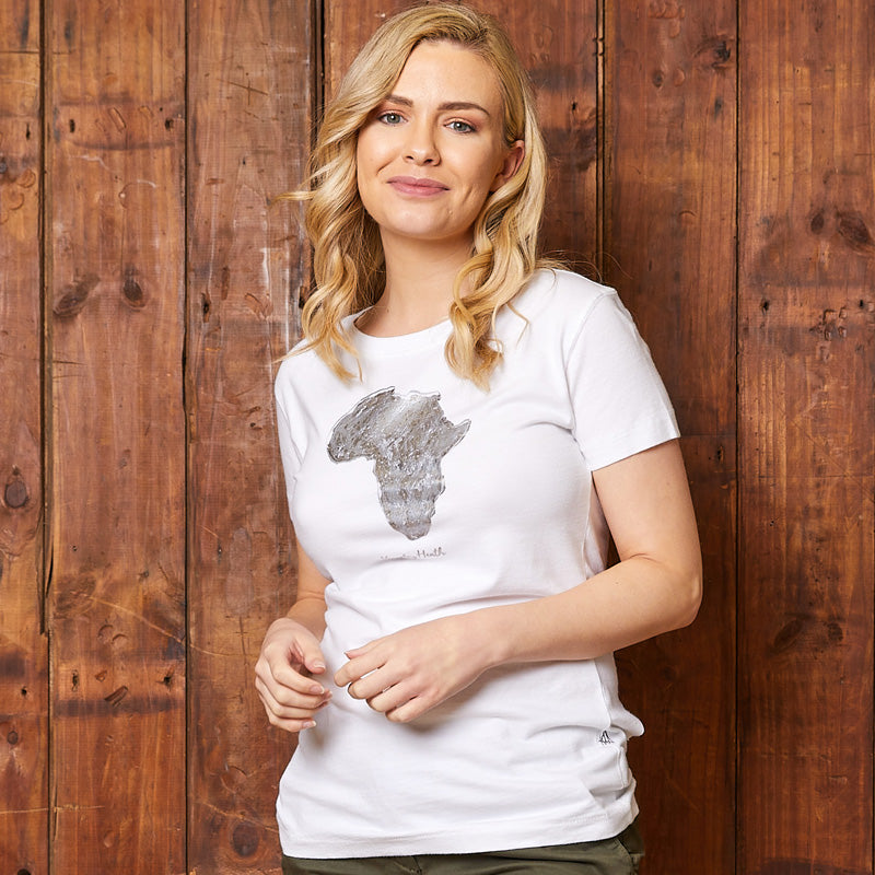 Foil Africa Slim Crew Tee Pelican