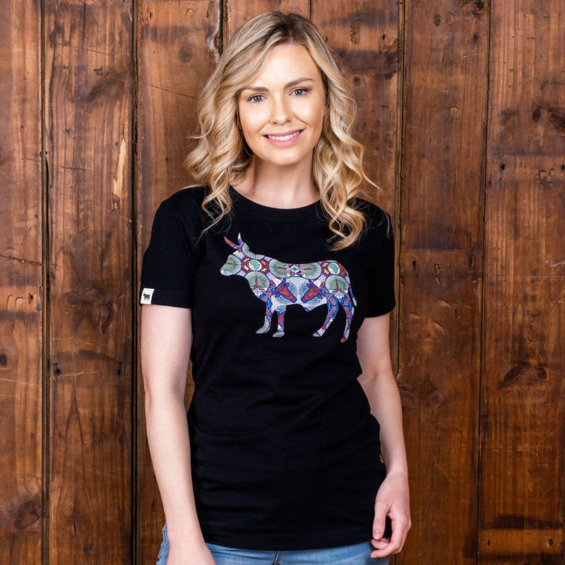 Basotho Shutter Nguni Slim Crew Tee Mamba