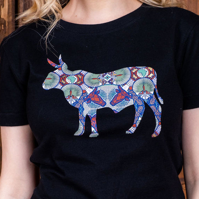 Basotho Shutter Nguni Slim Crew Tee Mamba