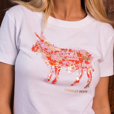 Glam Paint Splosh Slim Crew Tee Pelican