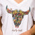 Bush Carnival Skull V-Neck Shabby Tee Pelican