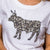 Embellished Nguni Crew Slim Tee Pelican