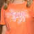 Flora Luxe Nguni Crew Slim Tee Coral