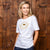 Kingsley Heath 30 Year Crest Regular Crew Slim Tee Pelican