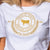 Kingsley Heath 30 Year Crest Regular Crew Slim Tee Pelican