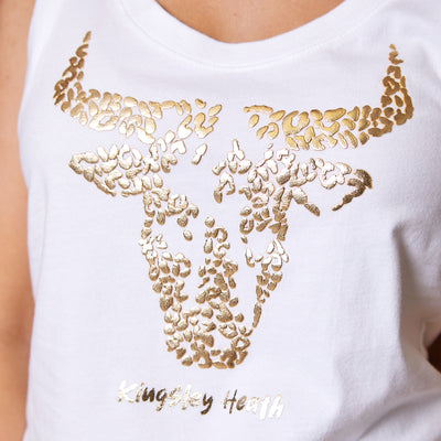 Leopard Luxe Skull Tank Pelican