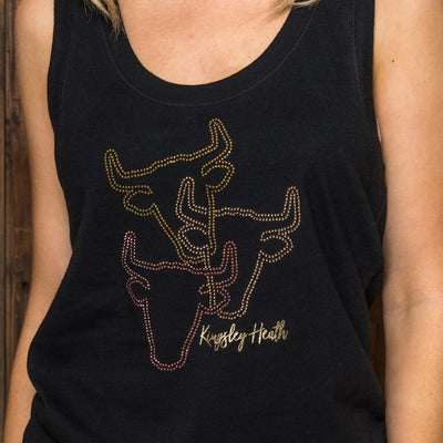 Glitzy Linked Skull Tank Mamba