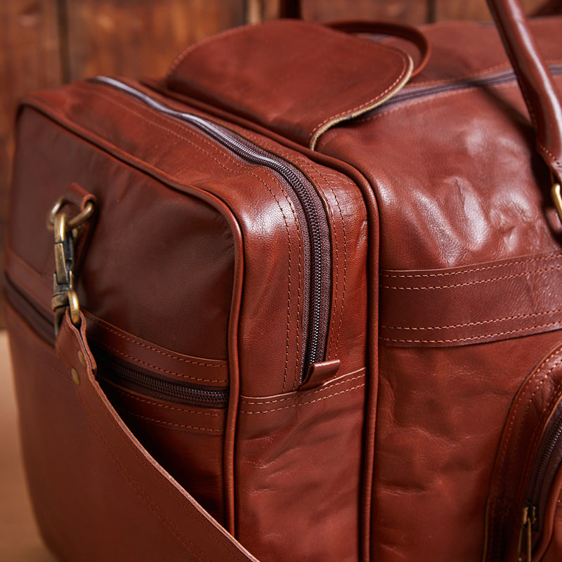 Kingsley Heath Tram Zipped Duffel Bag Tan