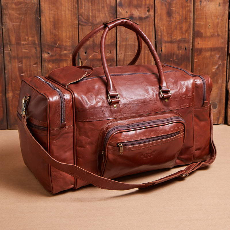 Kingsley Heath Tram Zipped Duffel Bag Tan