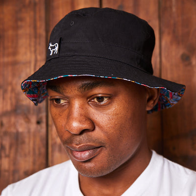Kingsley Heath Ndebele Bucket Hat Midnight