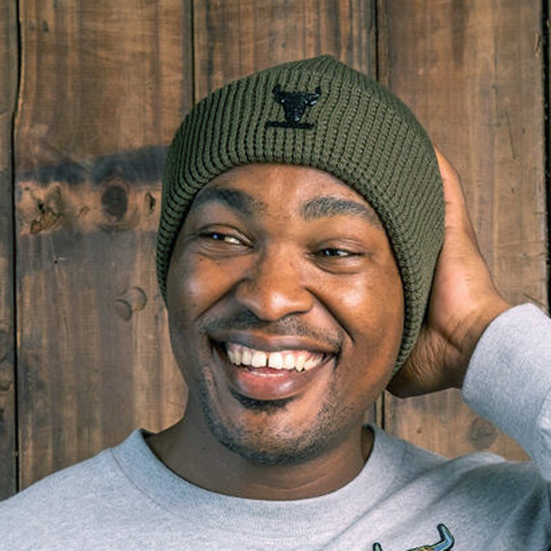 Kingsley Heath Waffle Skull Cuff Beanie Fatigue/Black