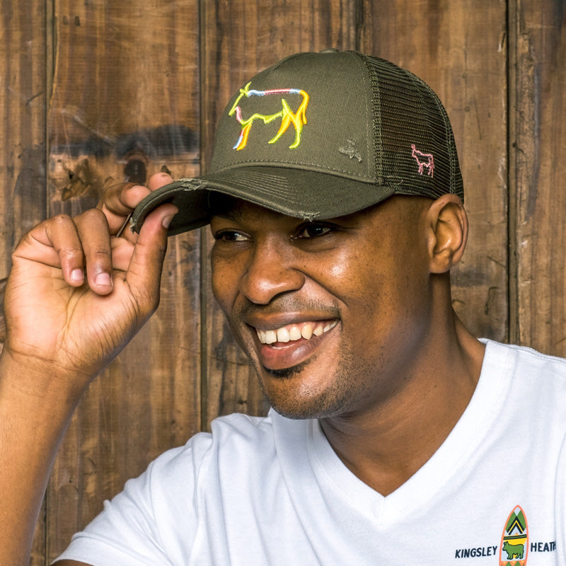 Kingsley Heath Distressed Nguni Trucker Fatigue