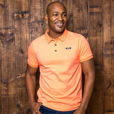 Kingsley Heath Rubber Badge SJ Polo Coral