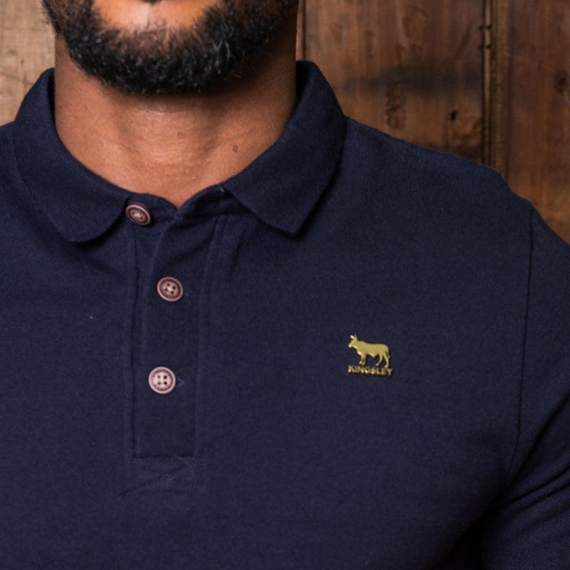 African Luxury Regular Fit PK Polo Midnight