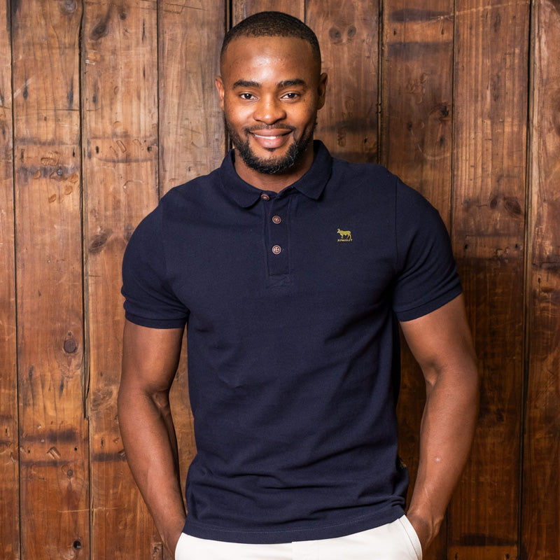 African Luxury Regular Fit PK Polo Midnight