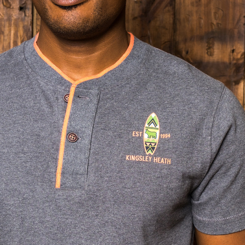 Basotho Surf Tipped Henley Jackal