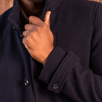 Delaire Wool Coat Midnight