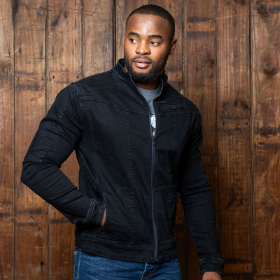 Kingsley Heath Cape Denim Jacket Grey Wash