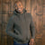 Chunky Meander Zip Thru Hoodie Fatigue