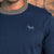 Contrast Ringer Crew Pullover Midnight