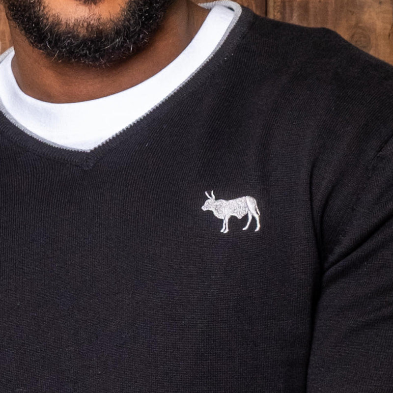 Classic Luxe V-Neck Pullover Mamba