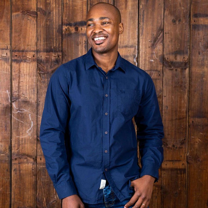 Africa Luxe Muscle Fit Shirt Midnight