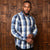 Ceres Gingham Muscle Fit Shirt Midnight