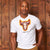 Funky Concentric Skull V-Neck Tee Pelican