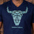 Build-It Up Skull V-Neck Tee Midnight