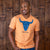 Build-It Up Skull V-Neck Tee Mango