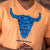 Build-It Up Skull V-Neck Tee Mango