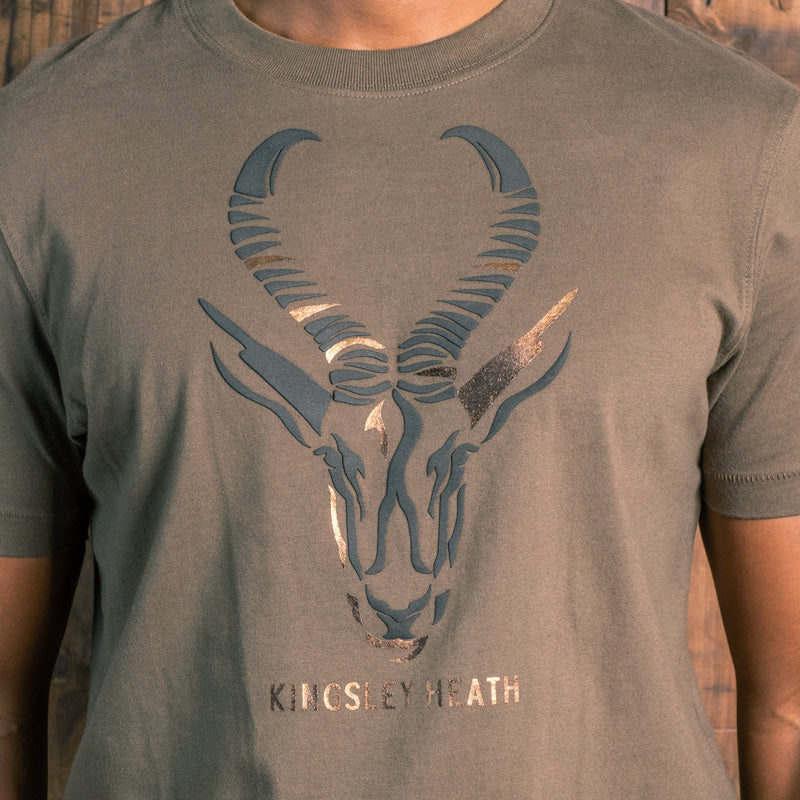 Champions Foil Crew Tee Fatigue