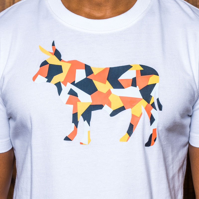 Geo Checkered Nguni Crew Tee Pelican