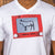 Sketchy Nguni V Neck Tee Pelican