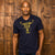 Engineered Nguni Skull V-Neck Tee Midnight