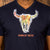 Funky Pop Art Skull V Neck Tee Midnight
