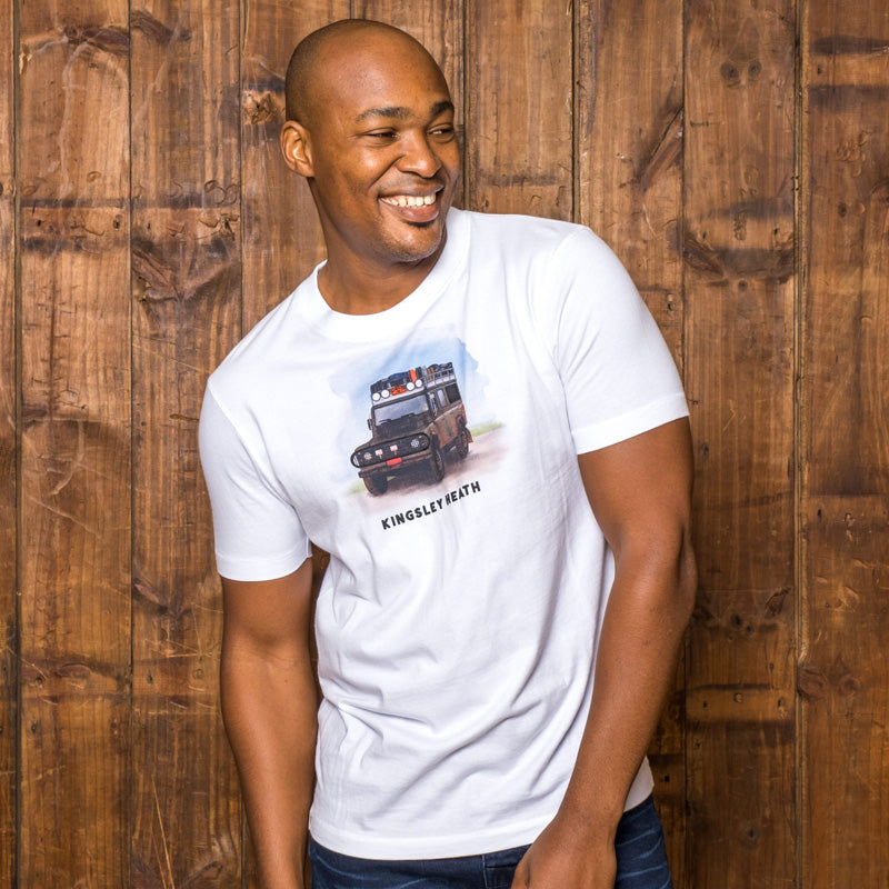 Explore Africa Crew Tee Pelican